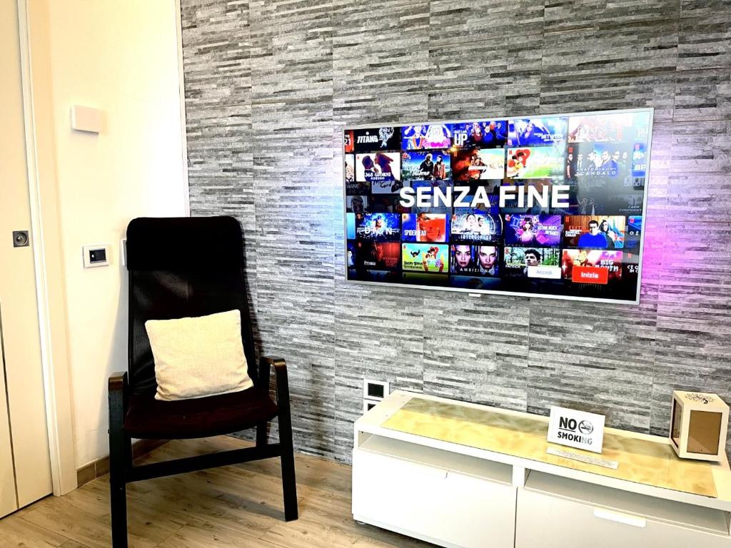 A television and/or entertainment centre at Apartment Sigaba