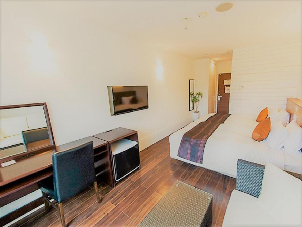 TV a/nebo společenská místnost v ubytování LiVEMAX RESORT Izu Shimoda