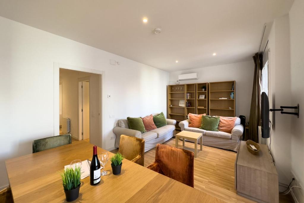 Posezení v ubytování AinB Barcelona Sants Apartments