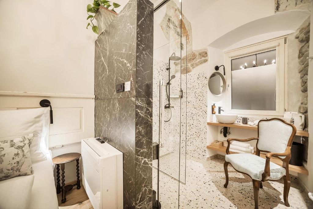 Koupelna v ubytování Hotel Pok Garni