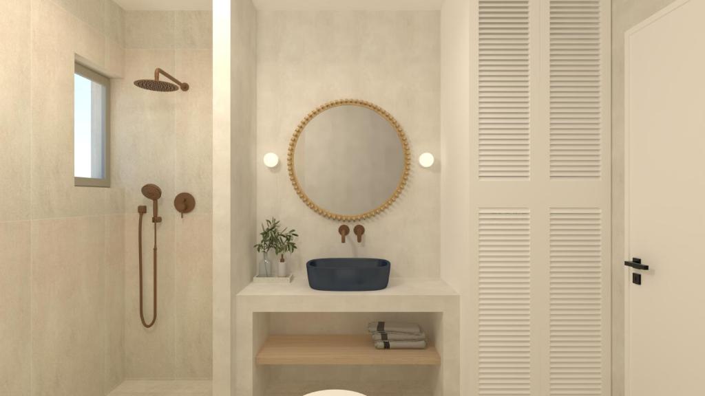 Koupelna v ubytování Skiathos Ammos Luxury Apartments