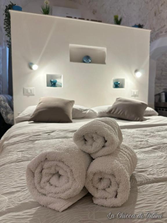 Posteľ alebo postele v izbe v ubytovaní La Chicca di Ostuni