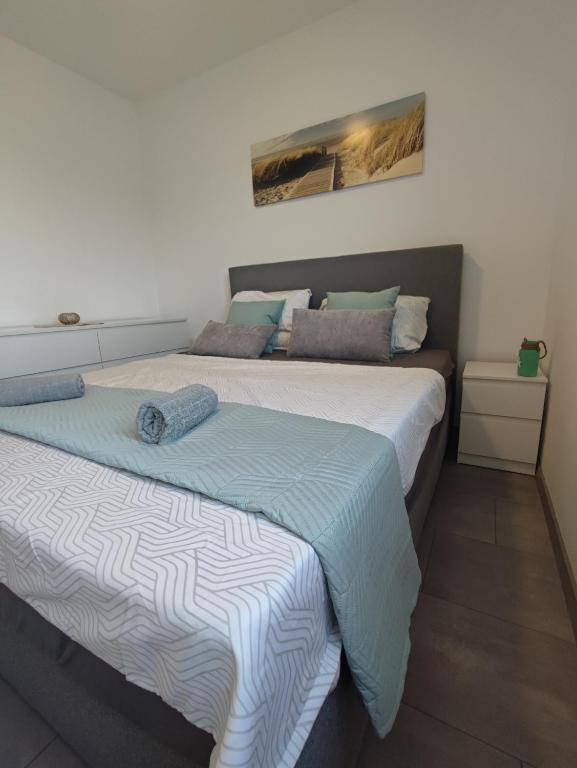 Rúm í herbergi á Villa Maya