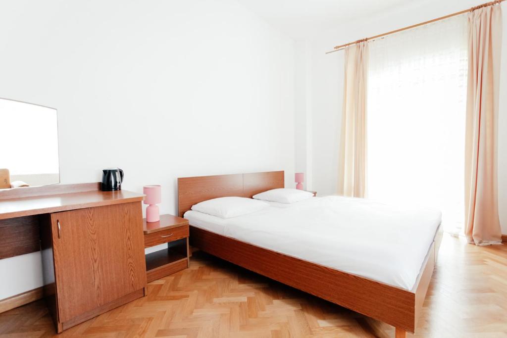 Postel nebo postele na pokoji v ubytování Gościniec Jędruś