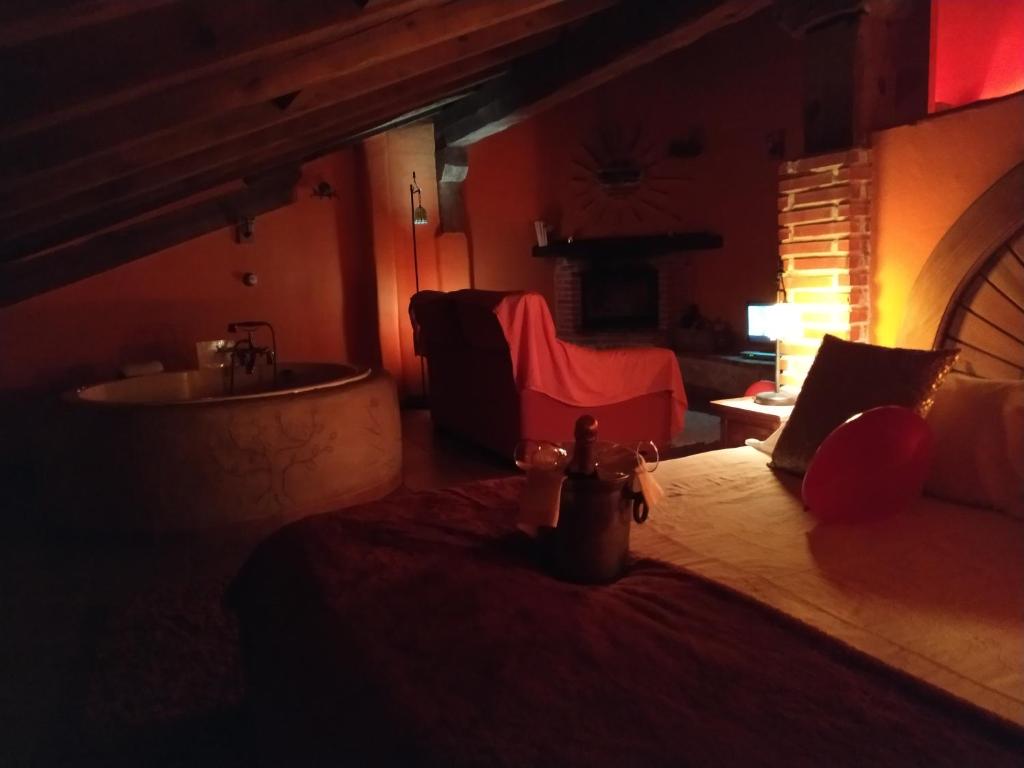 Posteľ alebo postele v izbe v ubytovaní El Planeta Escondido