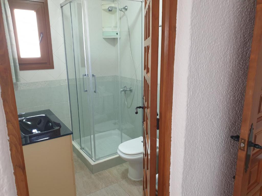 A bathroom at Casa Juanita