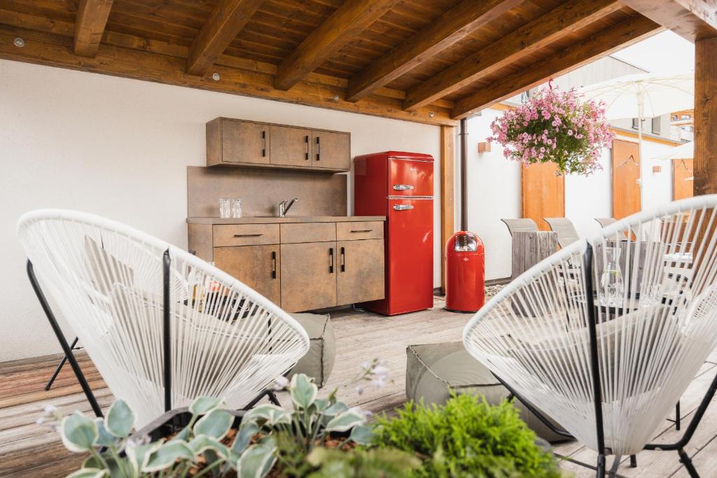 Posezení v ubytování Hotel & Garni Das Köhle INKLUSIVE SUPER SOMMER CARD 2025