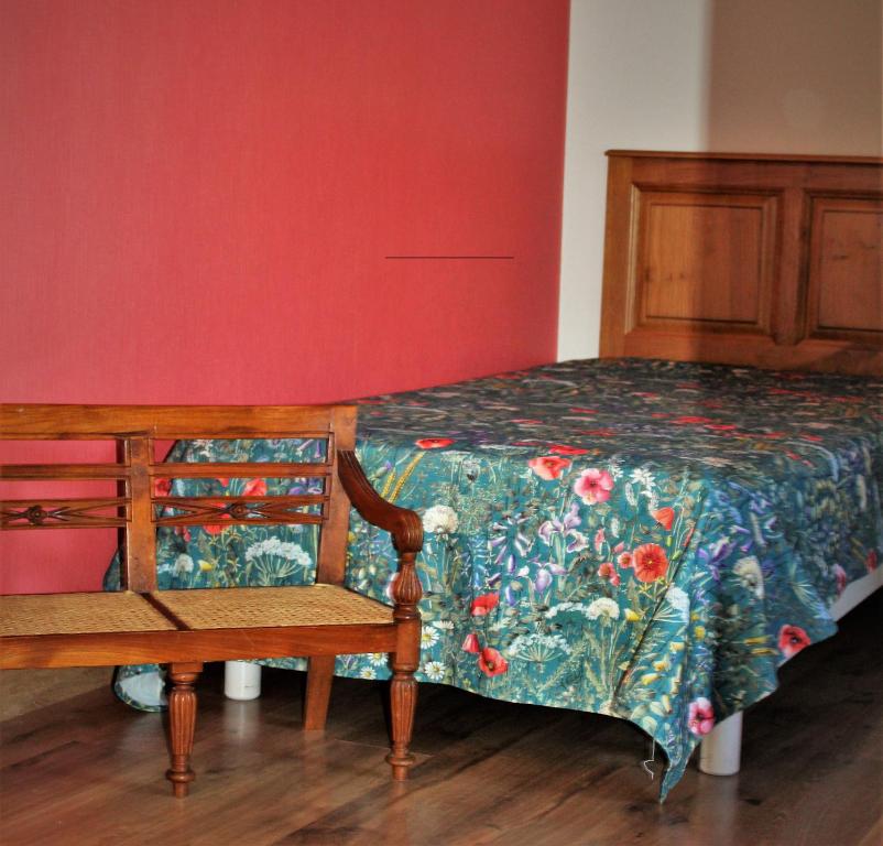 Postel nebo postele na pokoji v ubytování B&B La Gautraie