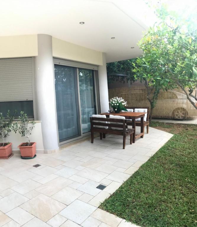 Zahrada ubytování Porto Rafti Holiday Apartment