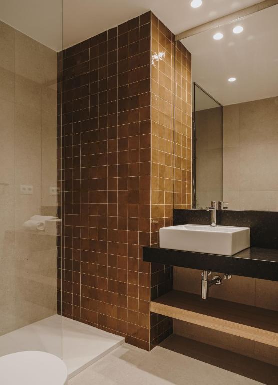 Koupelna v ubytování Hotel Llane Petit