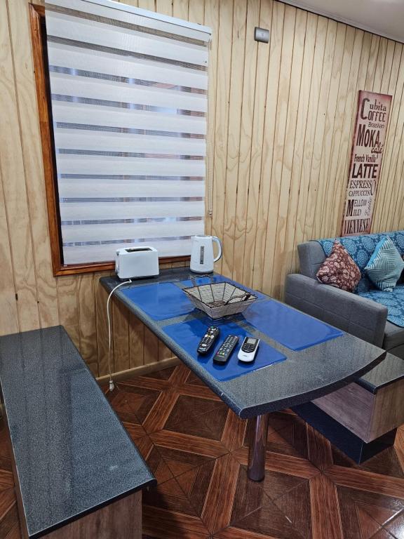 Posezení v ubytování Cabañas Rosner