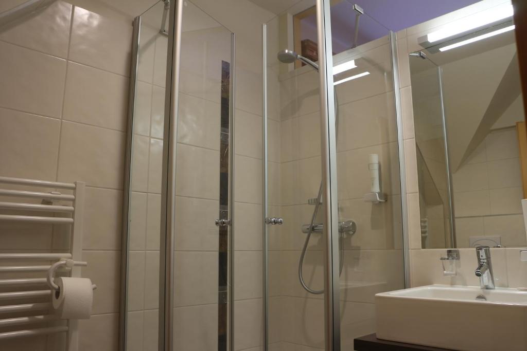 Kúpeľňa v ubytovaní Hotel Domittner