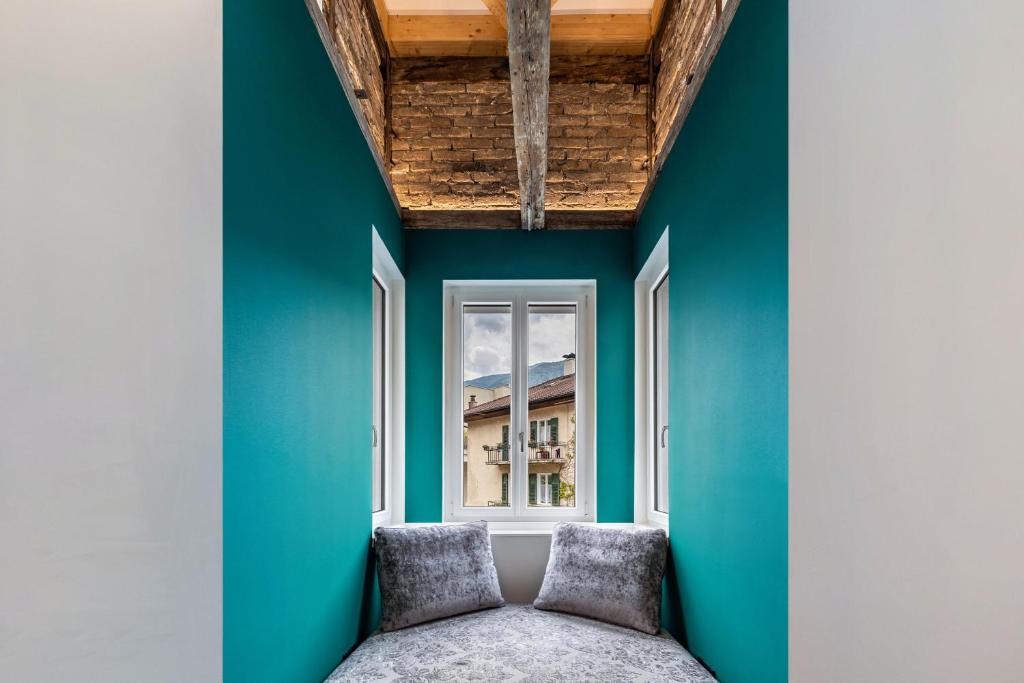 Posteľ alebo postele v izbe v ubytovaní App 205 Palazzo Cavour