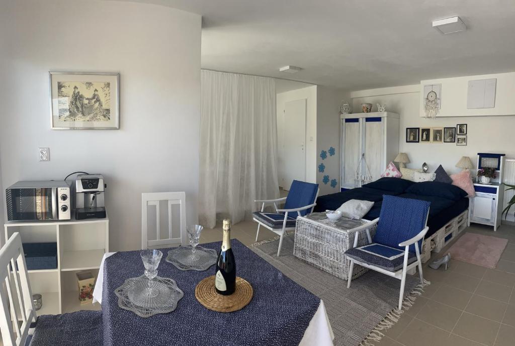 Kuchyň nebo kuchyňský kout v ubytování Apartmán Michaela