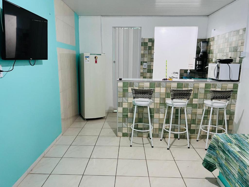 Η κουζίνα ή μικρή κουζίνα στο La casita Verde
