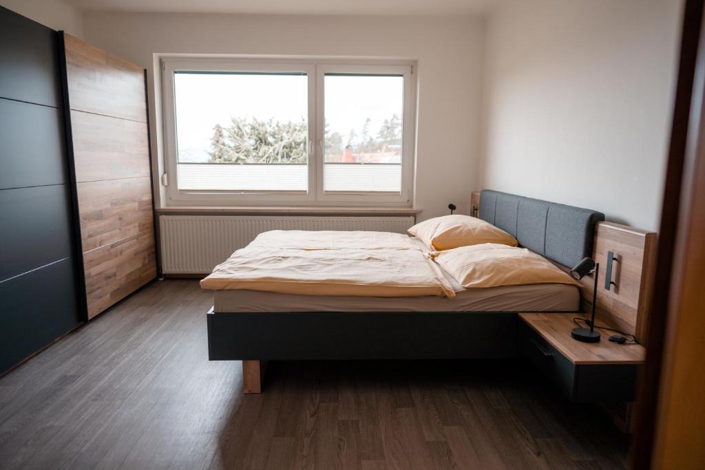 Letto o letti in una camera di Urlaub für Mensch und Tier - Appartements Pirkhof