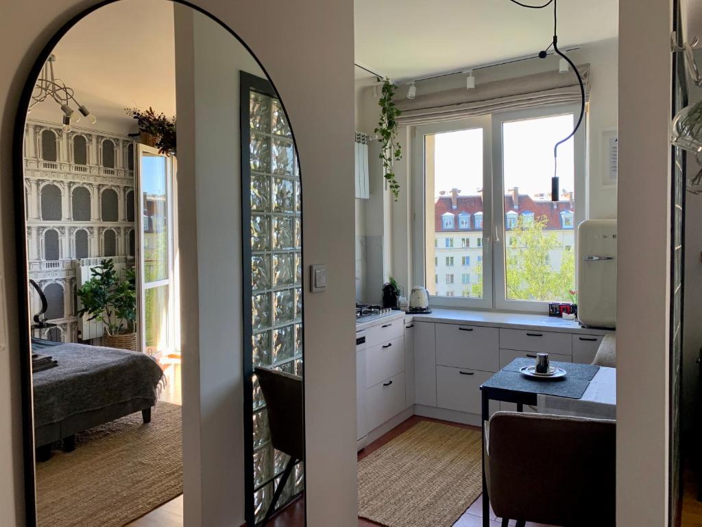 Posedenie v ubytovaní Słoneczny Apartament Koszykowy!