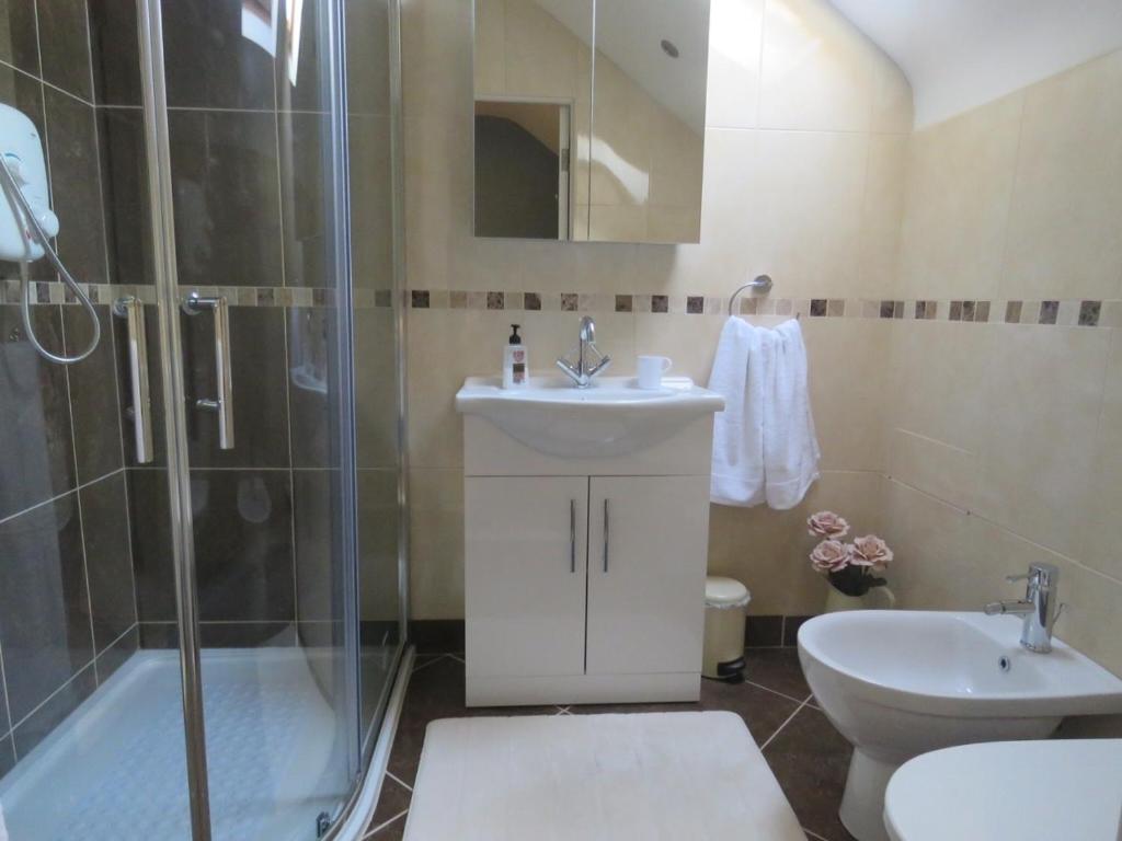 Koupelna v ubytování Greenside B&B