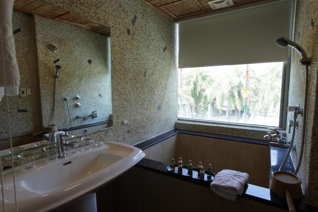 Koupelna v ubytování Art Spa Hotel