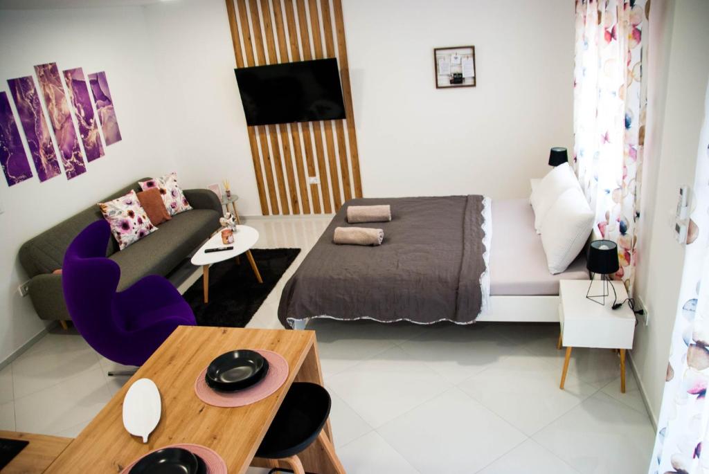 Posezení v ubytování Apartments Lisinski - Private parking