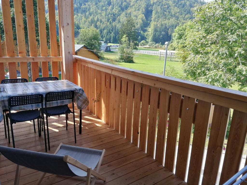 Balkón nebo terasa v ubytování Apartments Gorski raj