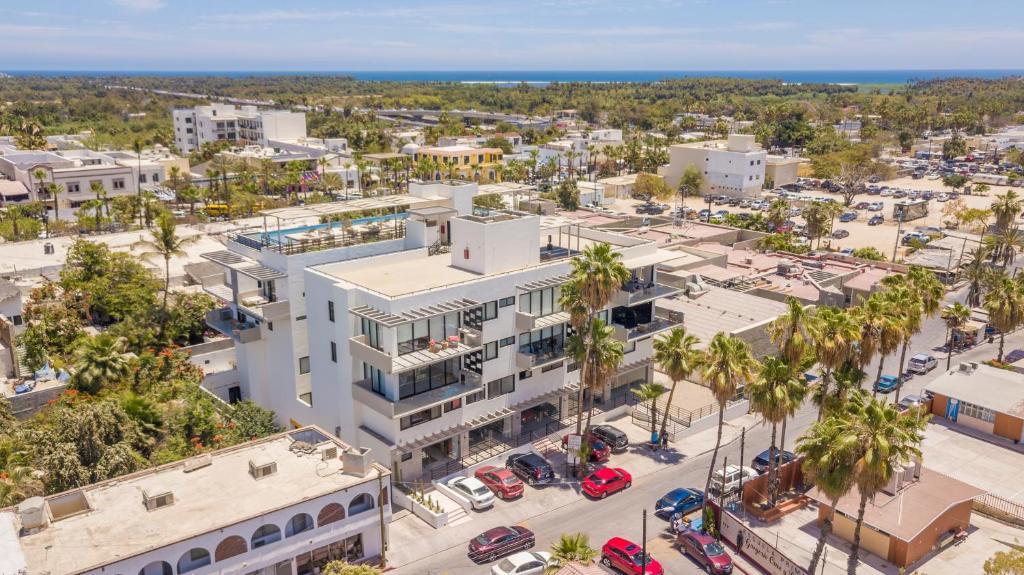 an aerial view of a city with palm trees at Lumina at Cardinal San José del Cabo in San José del Cabo