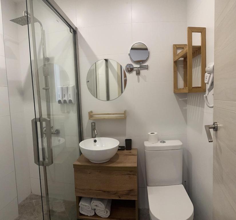 Koupelna v ubytování Hotel Homey Kobuleti