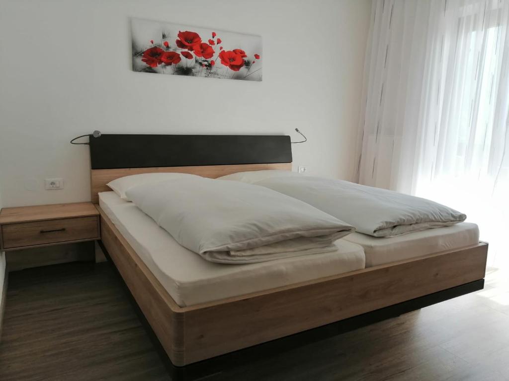 Postel nebo postele na pokoji v ubytování Pension Georgenhof