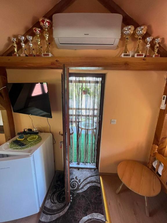 Kuchyň nebo kuchyňský kout v ubytování Studio apartman - Svetionik