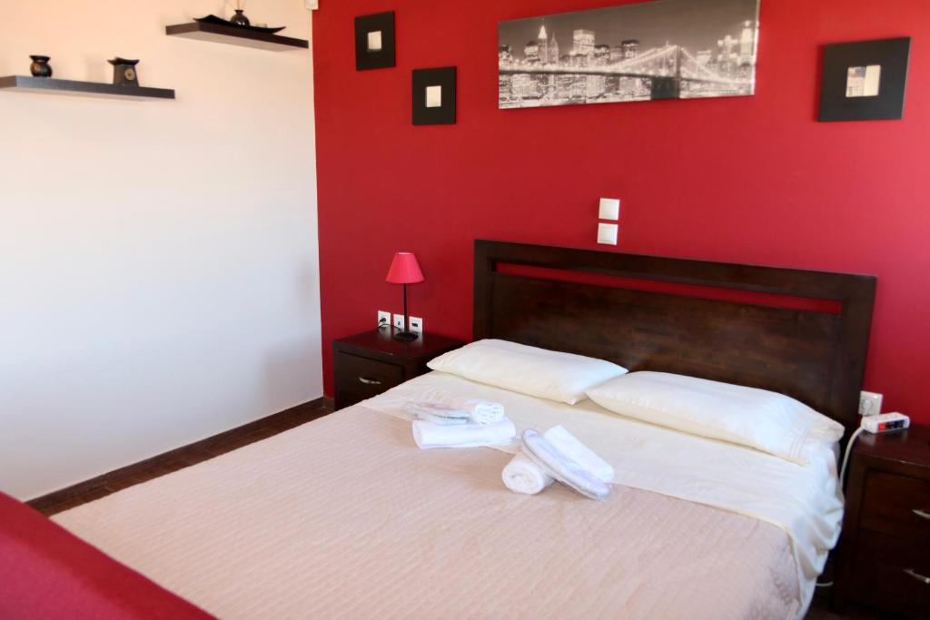 Postel nebo postele na pokoji v ubytování Villa Ariadne