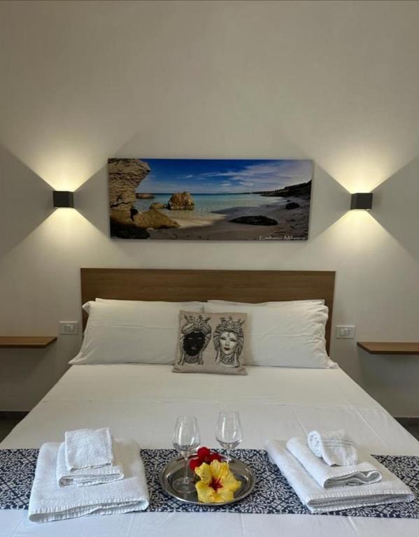 Postel nebo postele na pokoji v ubytování Calafato Guest House