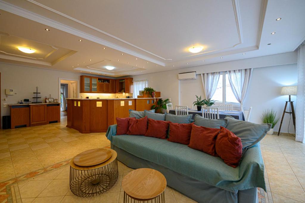 Posezení v ubytování Marine Luxury Apartment Kalamata