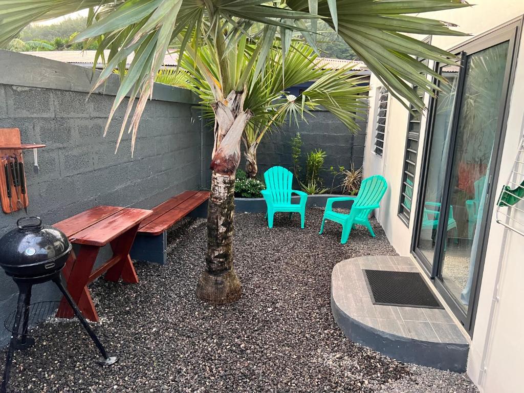 Patio nebo venkovní prostory v ubytování Miki Miki House
