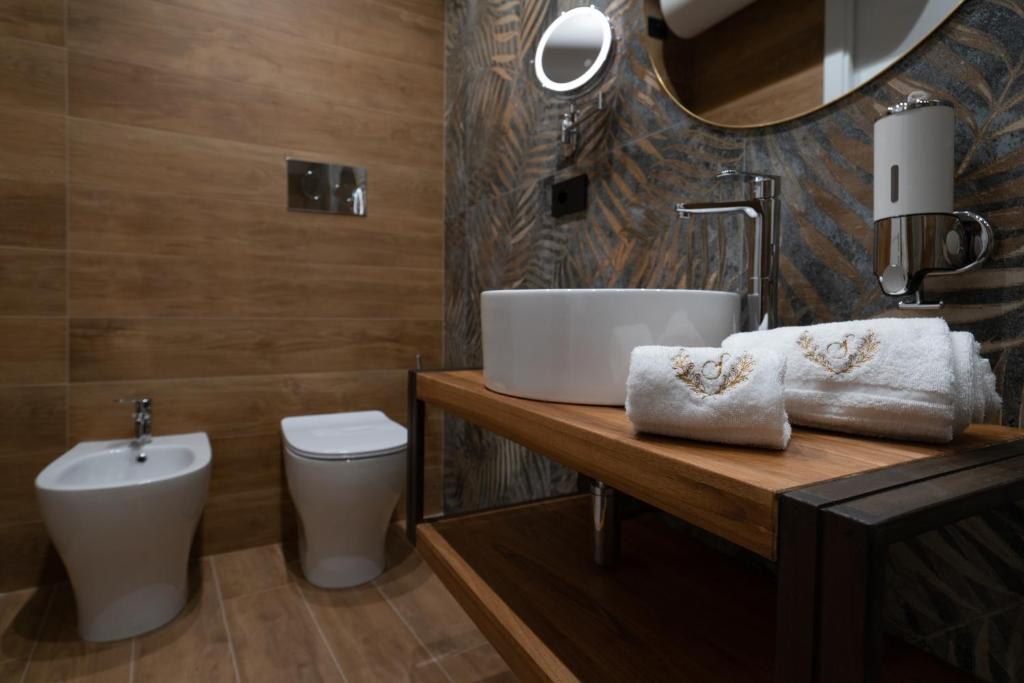 Koupelna v ubytování Sofi' Center Rooms