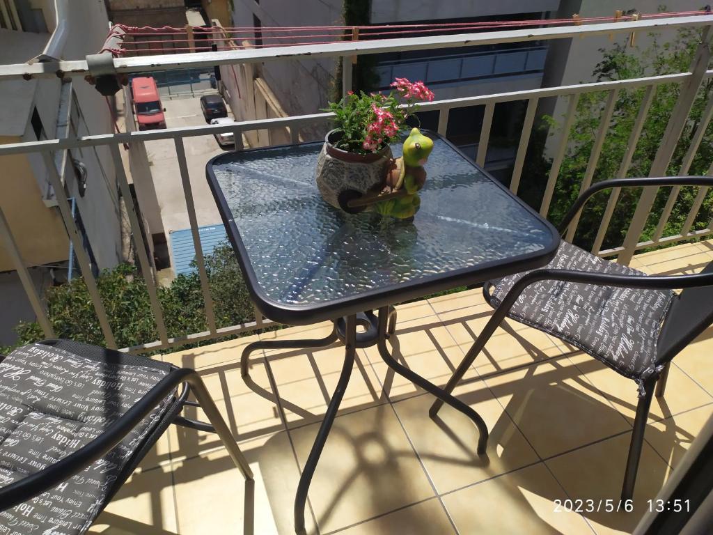 Balkón alebo terasa v ubytovaní Acropolis Urban Flat