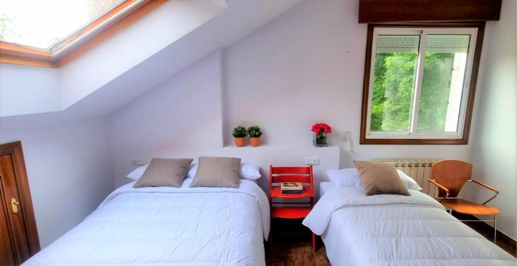 Postel nebo postele na pokoji v ubytování Casa MATRIA
