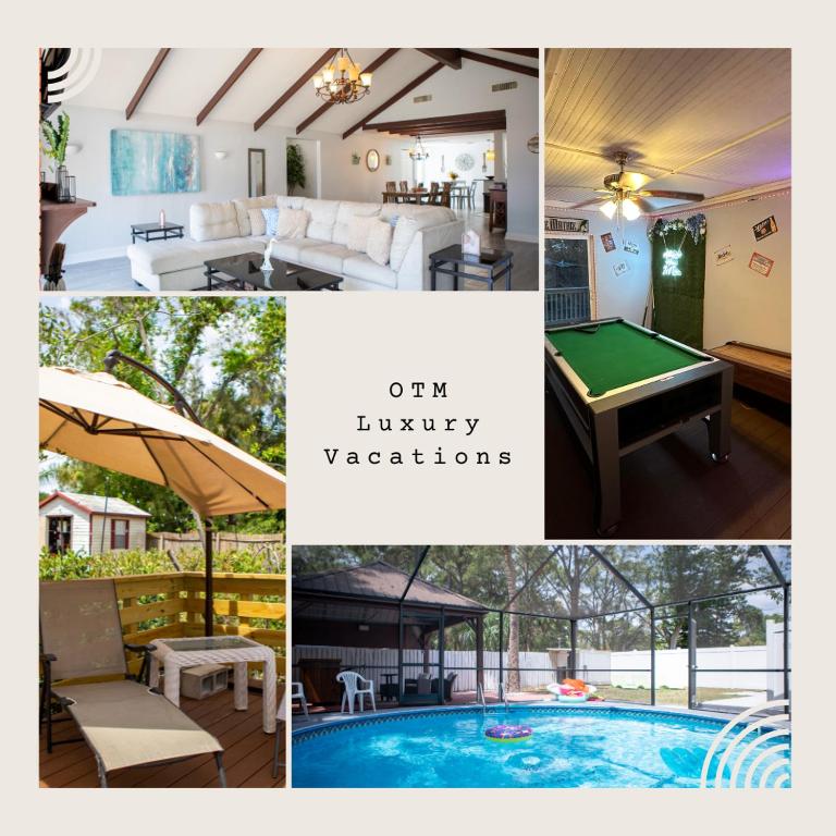 Private Waterfront Pool Home with Game Room and Stunning MotherinLaw