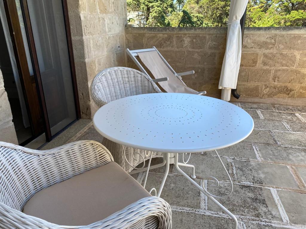 Balkón nebo terasa v ubytování Masseria Caliani