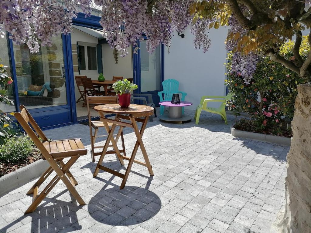 Vonkajšia záhrada v ubytovaní Charmante maison entre La Baule et Guérande