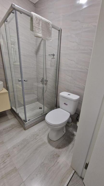 Koupelna v ubytování Salami Residence