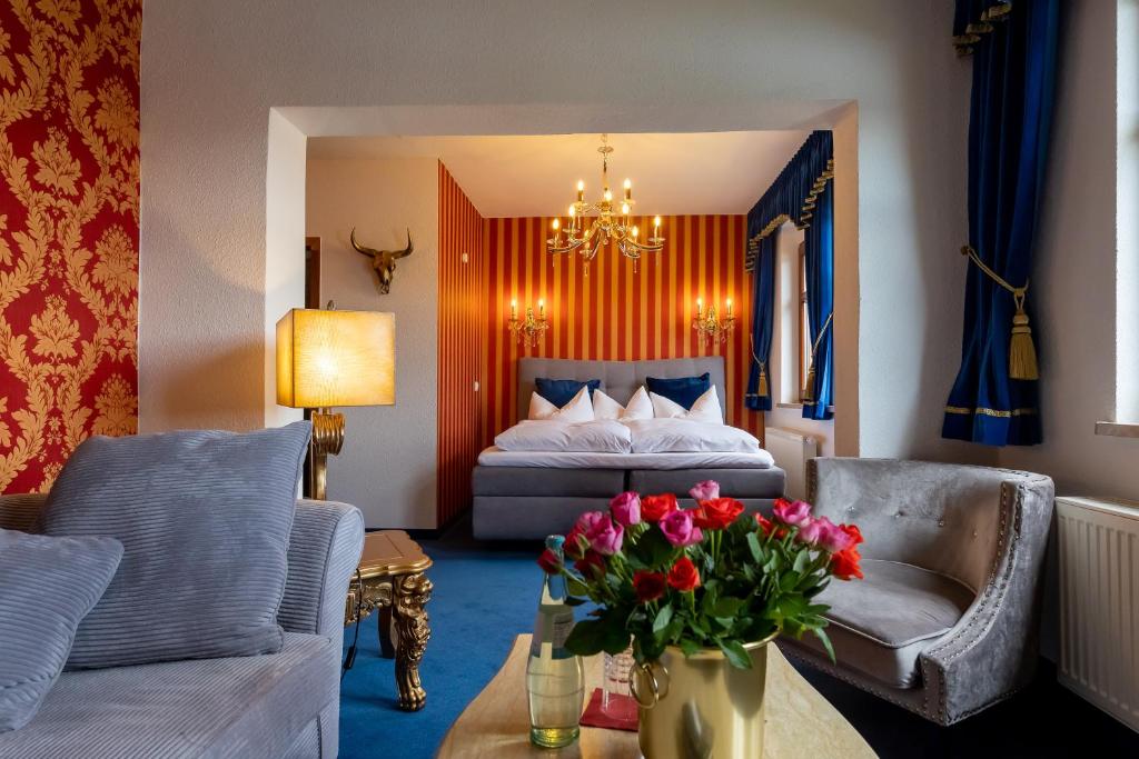 Voodi või voodid majutusasutuse Riverdam Boutique Hotel toas