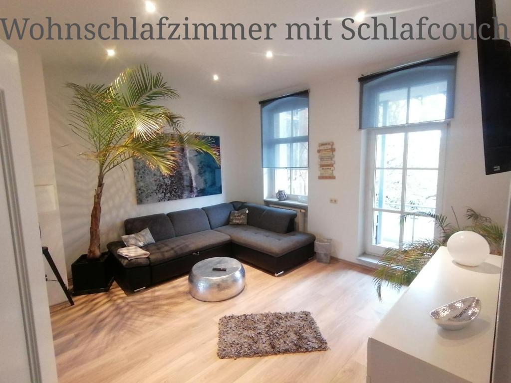 Istumisnurk majutusasutuses Exklusive Ferienwohnung im Zentrum von Plauen