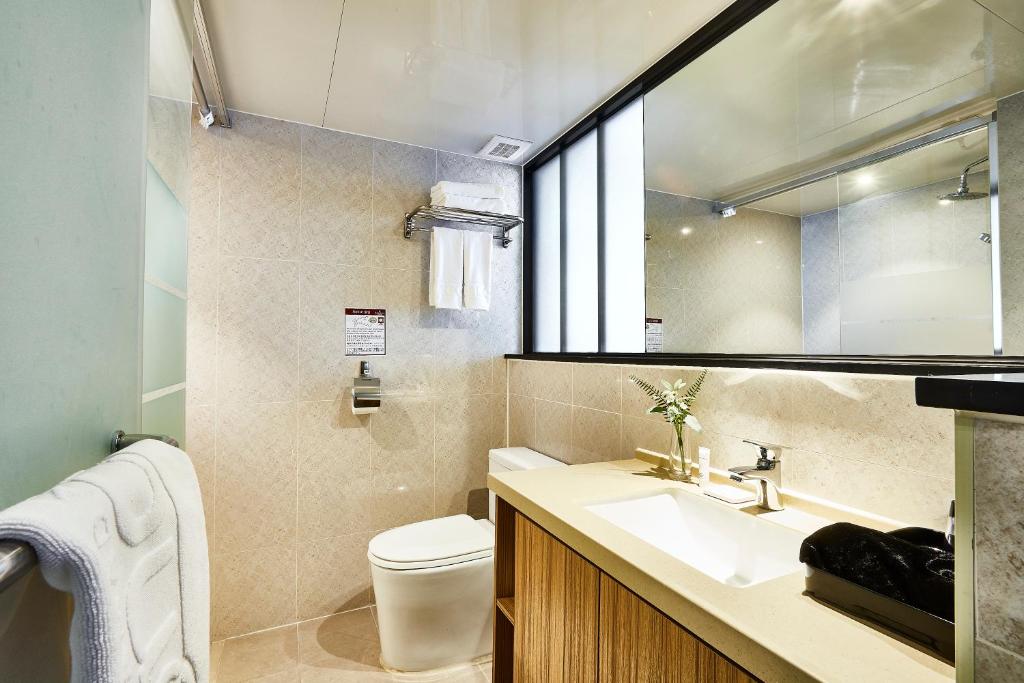 Koupelna v ubytování The Interra Hotel Pyeongtaek