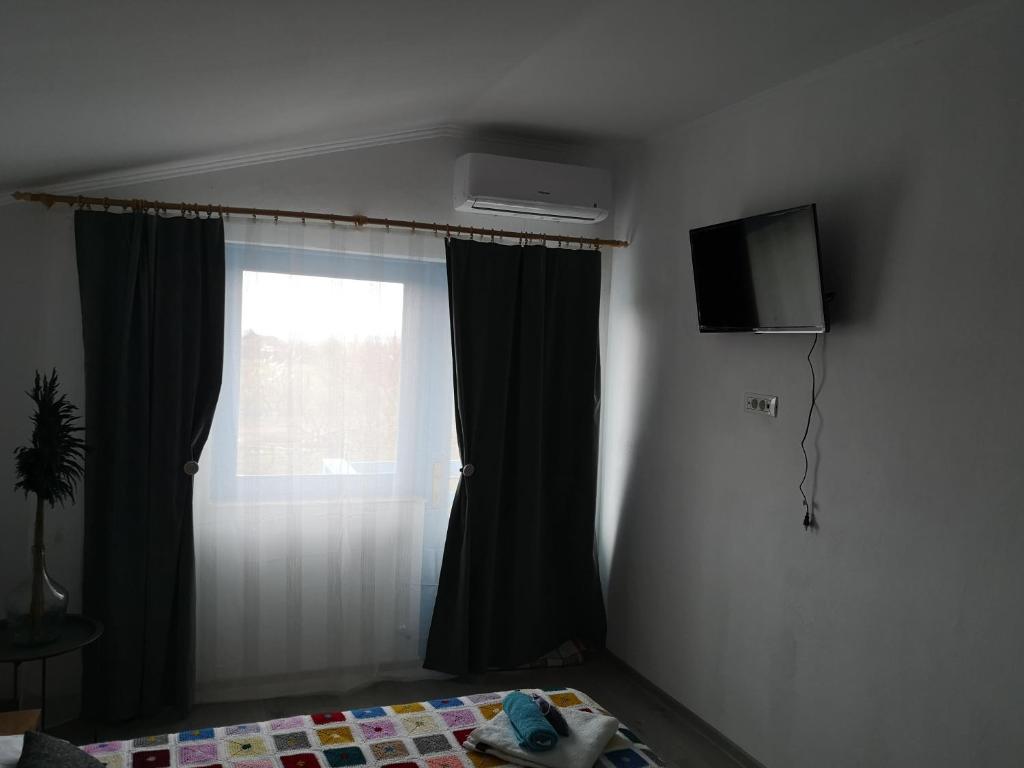 TV a/nebo společenská místnost v ubytování Casa David