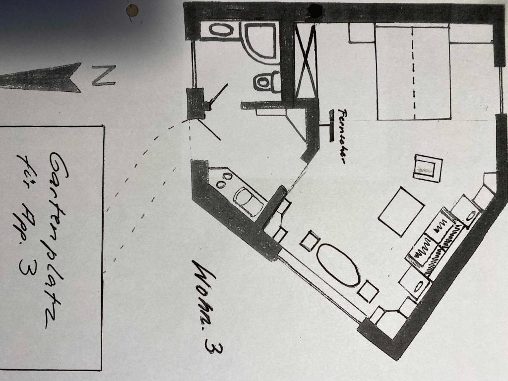 Půdorys ubytování Appartementhaus Grieger