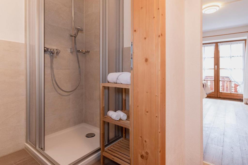 Koupelna v ubytování Gästehaus Bergstüberl