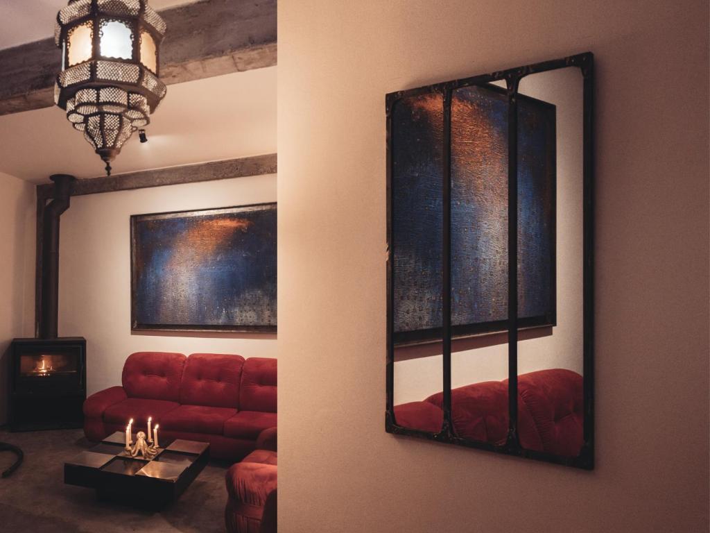 Posezení v ubytování Riad EspritBleu - Adult Only