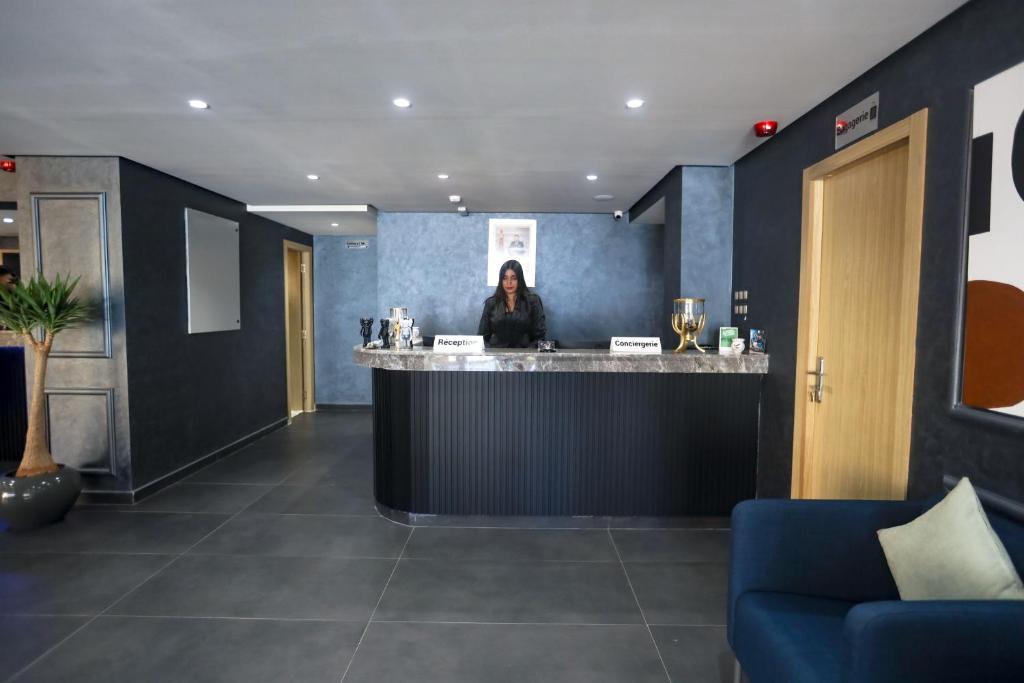 Vstupní hala nebo recepce v ubytování HOTEL BELLE VUE MEKNES