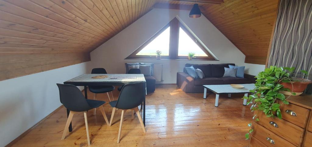 Posezení v ubytování Buborék Apartman - Etyek