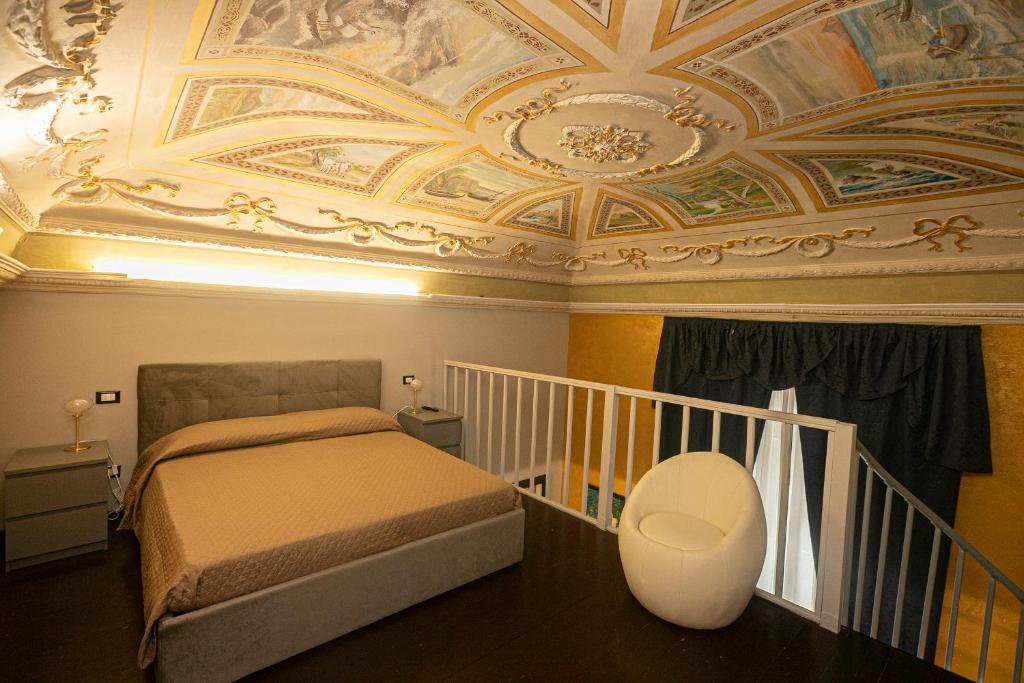 Letto o letti in una camera di Dimora patrizia in centro